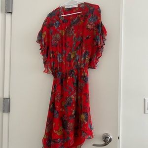 Red flower dress - Iro (Size 34). Barely worn